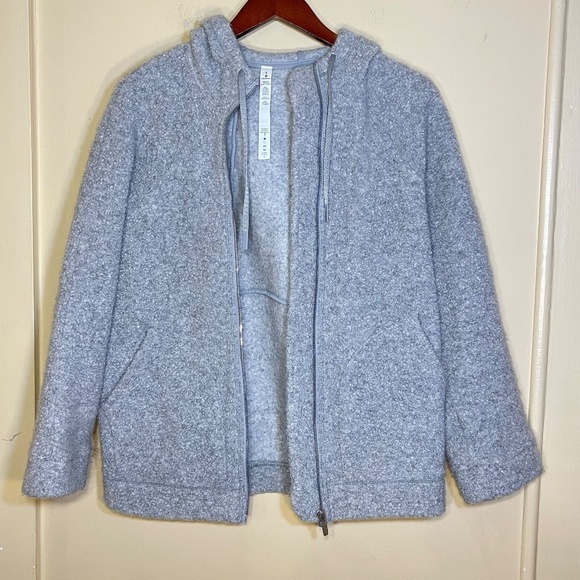 lululemon athletica Jackets & Blazers - Lululemon Wool Gray Hooded Jacket